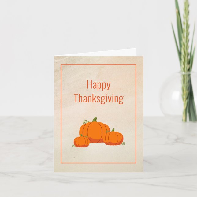 De Remerciements Carte Bon thanksgiving client ou employé (Devant)