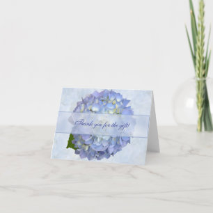 De Remerciements Carte cadeau remerciement vierge fleur d'hortensia