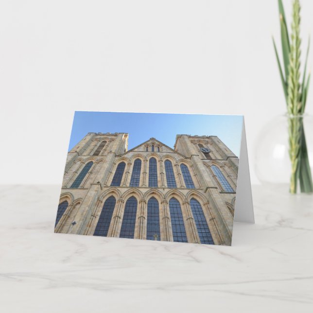 De Remerciements Carte Cathédrale Ripon (Devant)