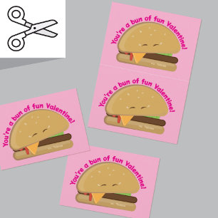 De Remerciements Carte Cheeseburger Cuttable pour enfants Saint-Val
