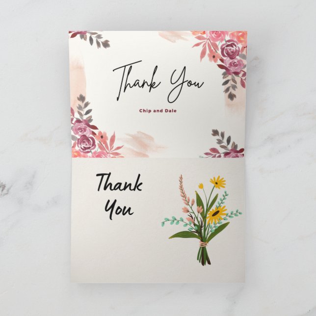 De Remerciements Carte Chip et Dale Tank (Intérieur)