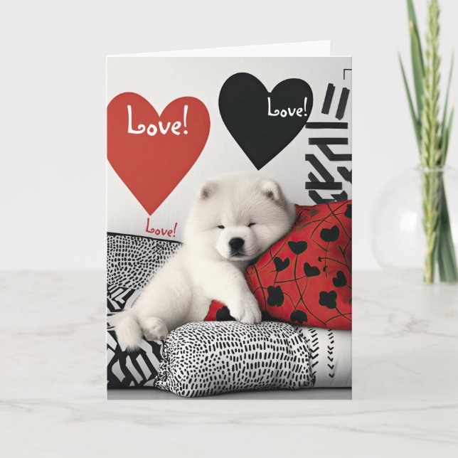 De Remerciements Carte Chow Chow Valentine (Devant)