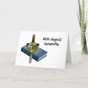De Remerciements Carte Christian Sympathy vierge