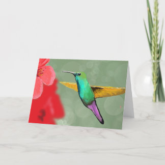 De Remerciements carte colibri toutes les occasions