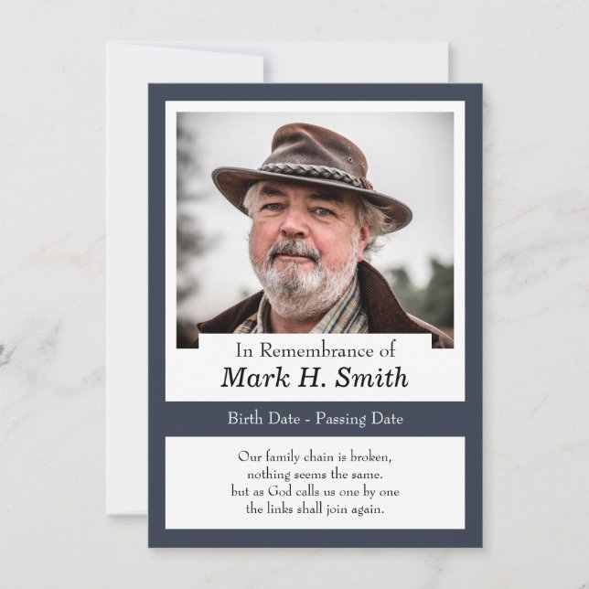 De Remerciements Carte commémorative (Devant)