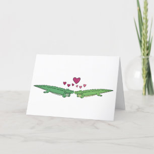 De Remerciements Carte Crocodile I Love You Card