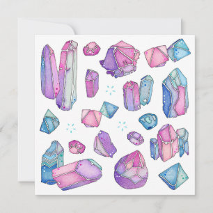 De Remerciements Carte Crystal
