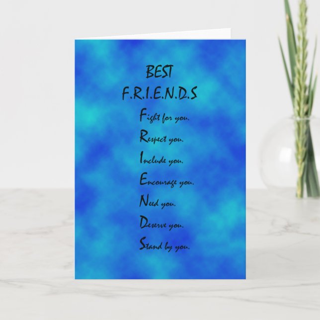 De Remerciements Carte d'amitié (Devant)