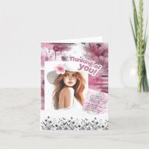 Carte d'amitié pour penser à toi