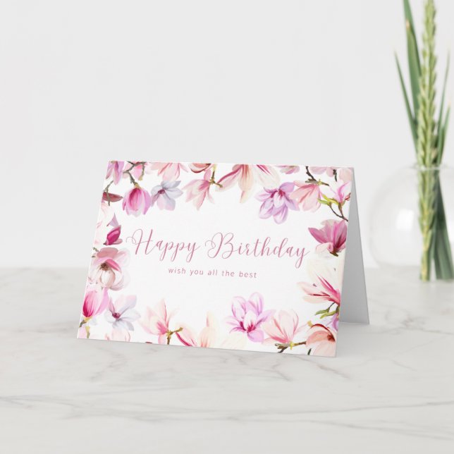 De Remerciements carte d'anniversaire (Devant)