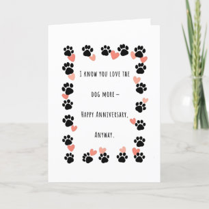 De Remerciements Carte d'anniversaire Amoureux des chiens