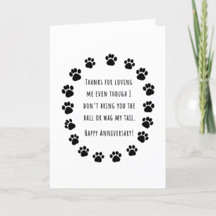 De Remerciements Carte d'anniversaire Amoureux des chiens