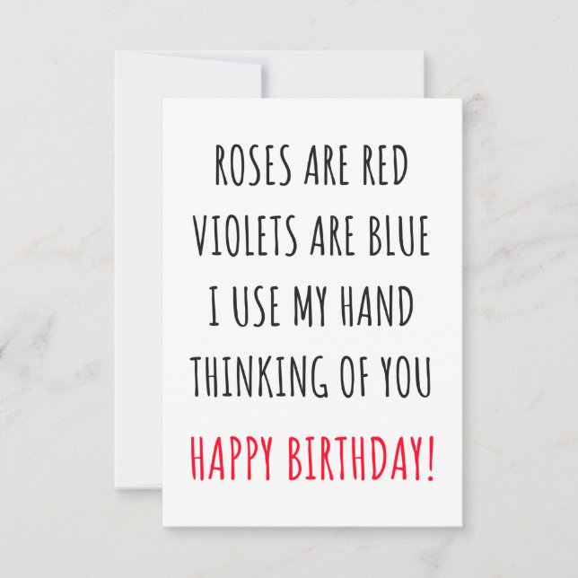 De Remerciements Carte d'anniversaire amusante et cadeau (Devant)