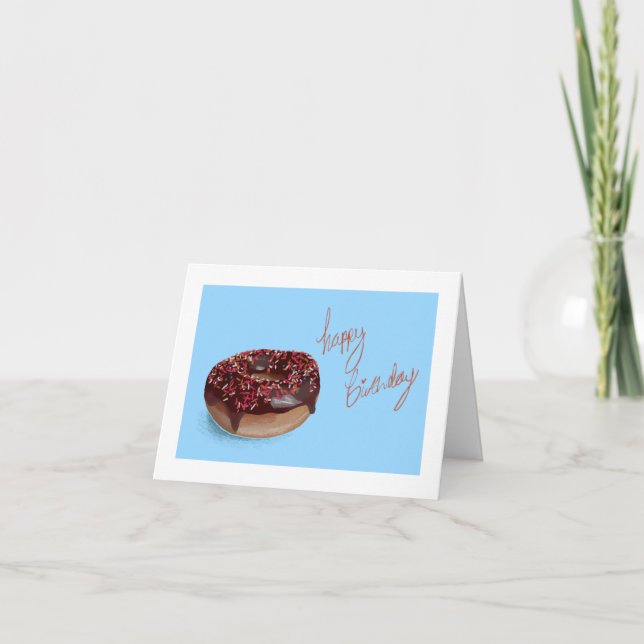 De Remerciements Carte d'anniversaire Donut (Devant)