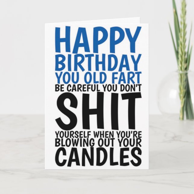 De Remerciements Carte d'anniversaire drôle  (Devant)