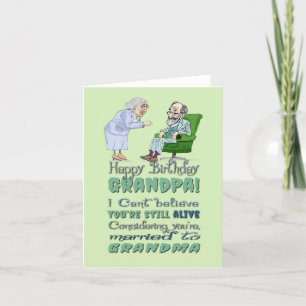De Remerciements Carte d'anniversaire drôle et sarcastique pour gra
