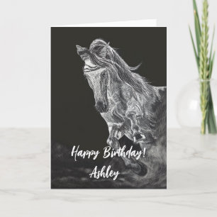 De Remerciements Carte d'anniversaire du Cheval Lusitano