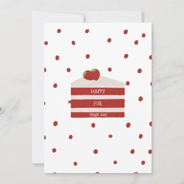 De Remerciements Carte d'anniversaire en velours rouge (Devant)