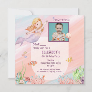 De Remerciements carte d'anniversaire esthétique Pink Water Color