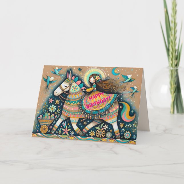 DE REMERCIEMENTS CARTE D'ANNIVERSAIRE FIESTA (Devant)