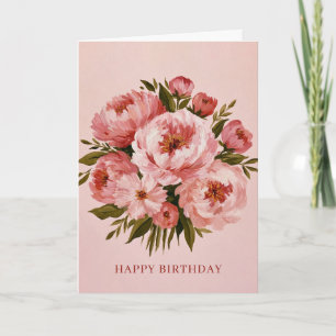 De Remerciements Carte d'anniversaire fleur aquarelle