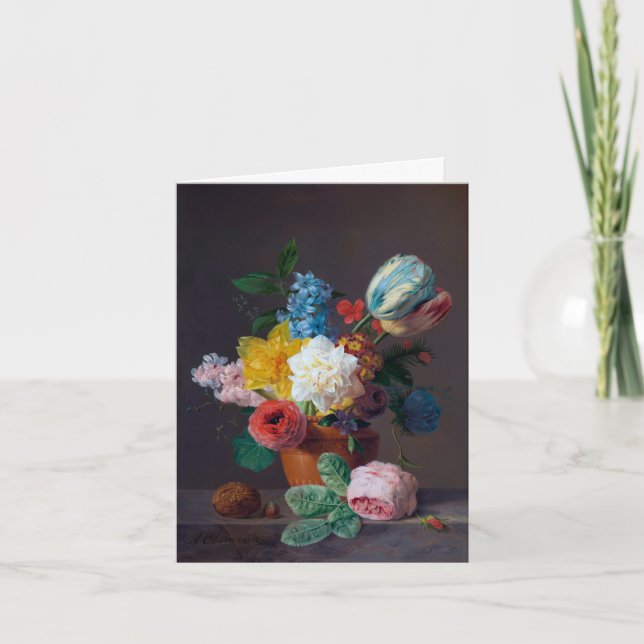 De Remerciements Carte d'anniversaire florale pliée (Devant)