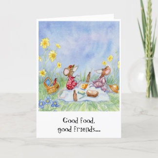 De Remerciements Carte d'anniversaire "Good Food, Good Friends"
