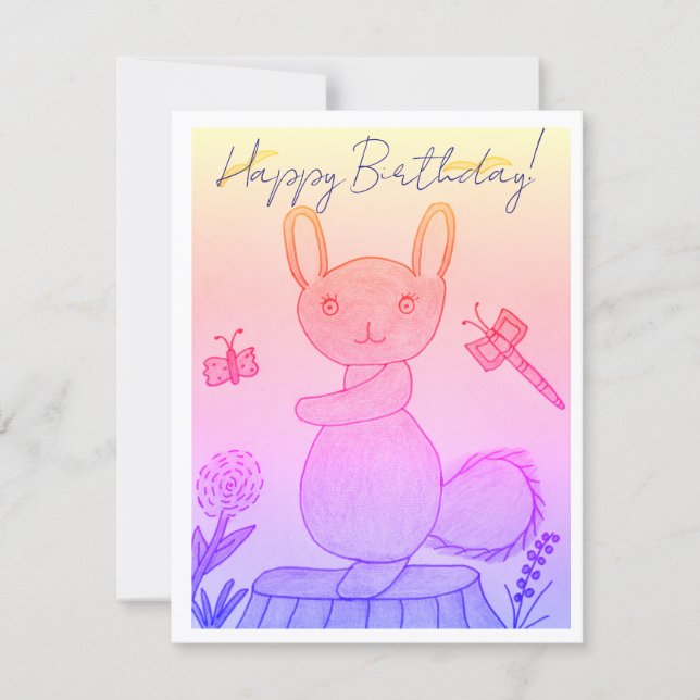 De Remerciements Carte d'anniversaire joyeuse (Devant)