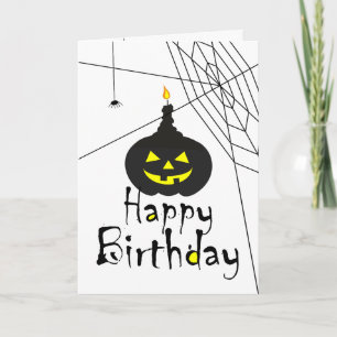 De Remerciements Carte d'anniversaire Joyeux Anniversaire Citrouill
