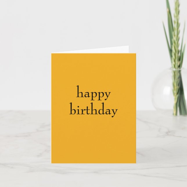 De Remerciements Carte d'anniversaire orange (Devant)