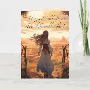 DE REMERCIEMENTS CARTE D'ANNIVERSAIRE PEACH SKY GRANDFIUGHTER