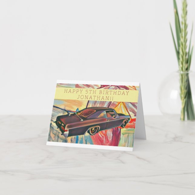 De Remerciements Carte d'anniversaire personnalisable pour enfants  (Devant)