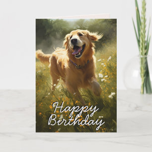 De Remerciements Carte d'anniversaire personnalisée Happy Golden Re
