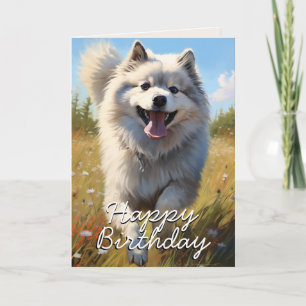De Remerciements Carte d'anniversaire personnalisée Keeshond
