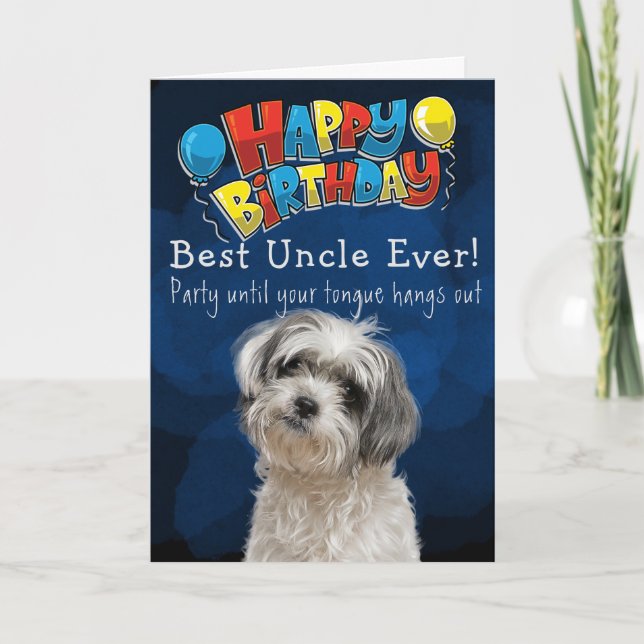 De Remerciements Carte d'anniversaire personnalisée Meilleur oncle  (Devant)