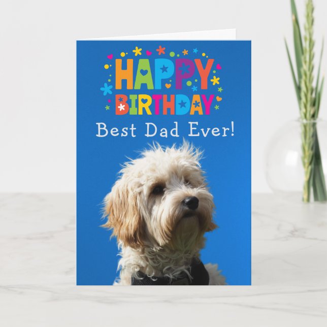 De Remerciements Carte d'anniversaire personnalisée Meilleur papa j (Devant)