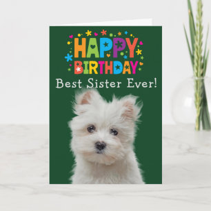De Remerciements Carte d'anniversaire personnalisée Meilleure soeur