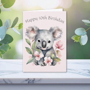 De Remerciements Carte d'anniversaire personnalisée pour koala