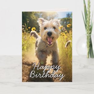 De Remerciements Carte d'anniversaire personnalisée Wheaten Terrier