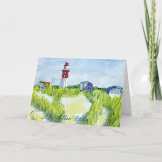 De Remerciements Carte d'anniversaire Phare