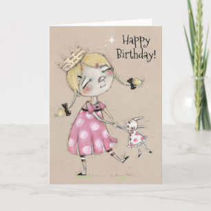 De Remerciements Carte d'anniversaire pliée avec danse spontanée