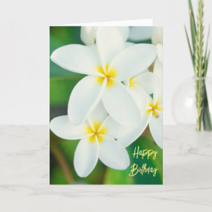 De Remerciements Carte d'anniversaire Plumeria
