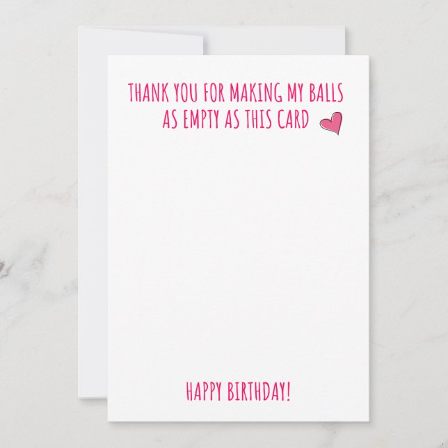 De Remerciements Carte d'anniversaire pour elle (Devant)