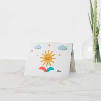 De Remerciements Carte d'anniversaire pour enfants