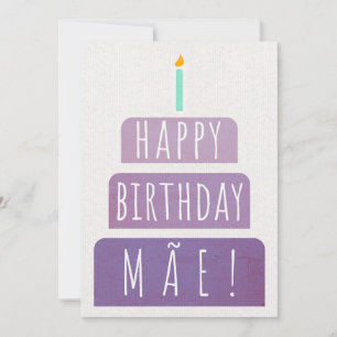De Remerciements Carte d'anniversaire pour Mae
