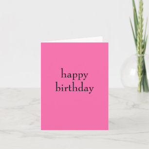 De Remerciements Carte d'anniversaire rose