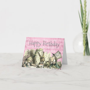 De Remerciements Carte d'anniversaire rose vintage Wonderland Tea P