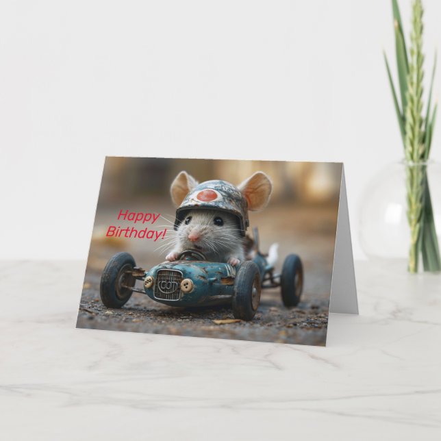 DE REMERCIEMENTS CARTE D'ANNIVERSAIRE SCOOTER (Devant)