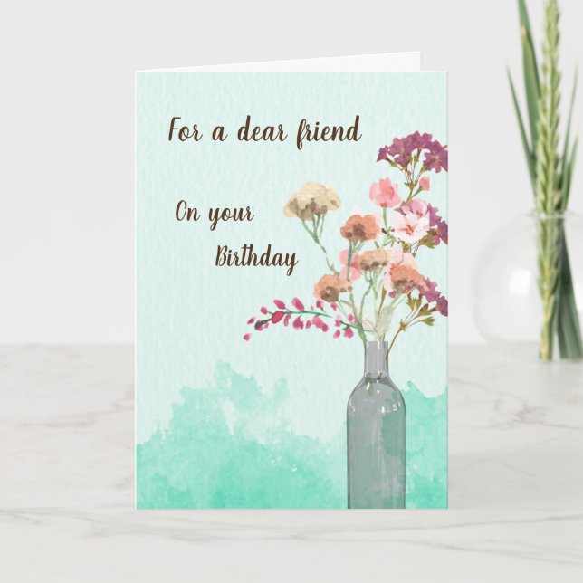 De Remerciements Carte d'anniversaire spéciale pour ami (Devant)