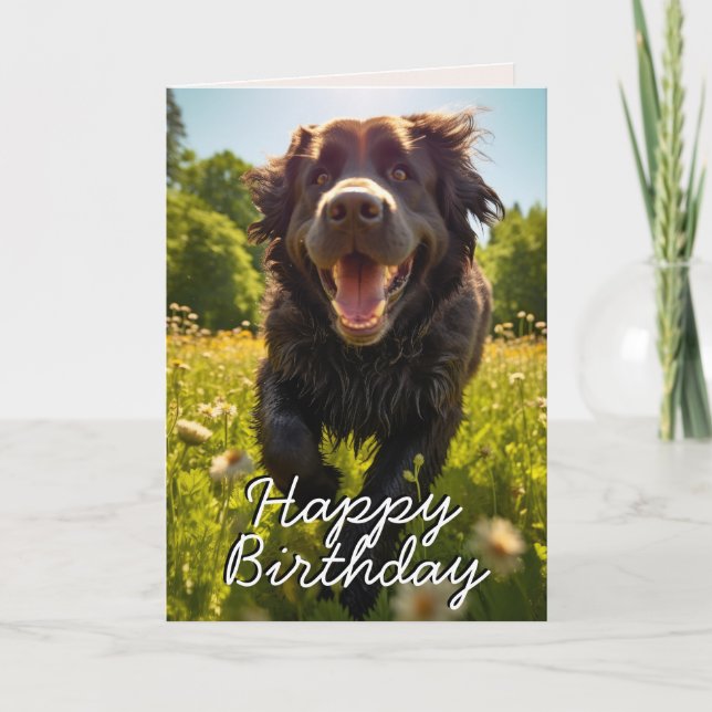 De Remerciements Carte d'anniversaire sur mesure à Terre-Neuve (Devant)